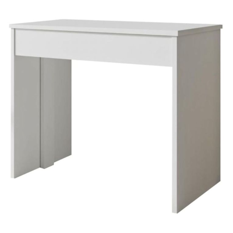 Consolle Allungabile Bianco 12 Posti Allungabile 302x75x90h cm, Meccanismo Estensione Allunghe Centrali - Luisago