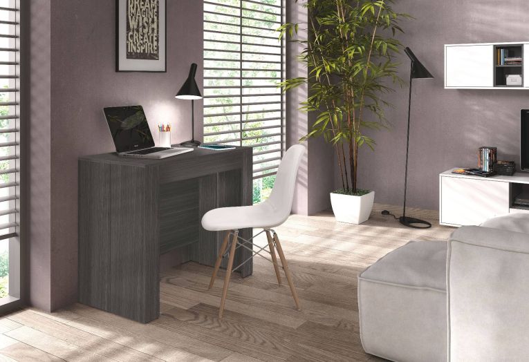 Consolle allungabile Diluna, 51-237x90h78 cm, Grigio Cenere