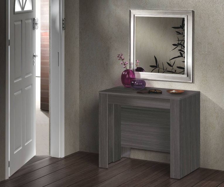Consolle allungabile Diluna, 51-237x90h78 cm, Grigio Cenere