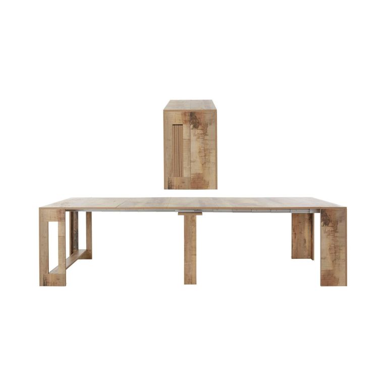 Consolle allungabile effetto legno 4-12 posti acero - Anello