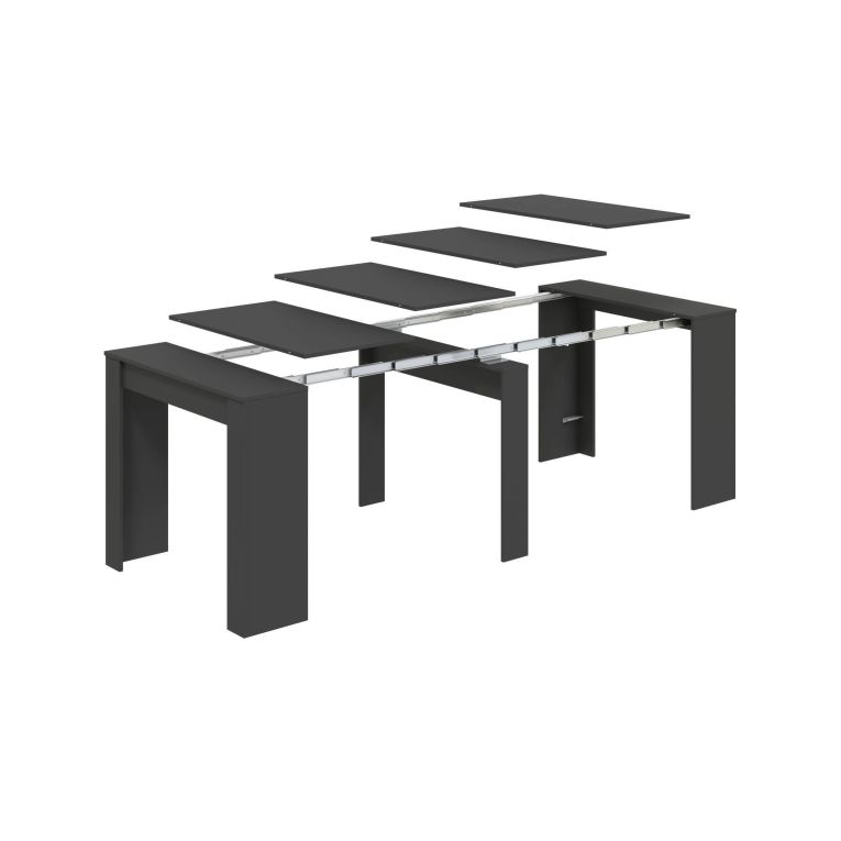Consolle allungabile elegante 4-10 posti antracite - Abicitren