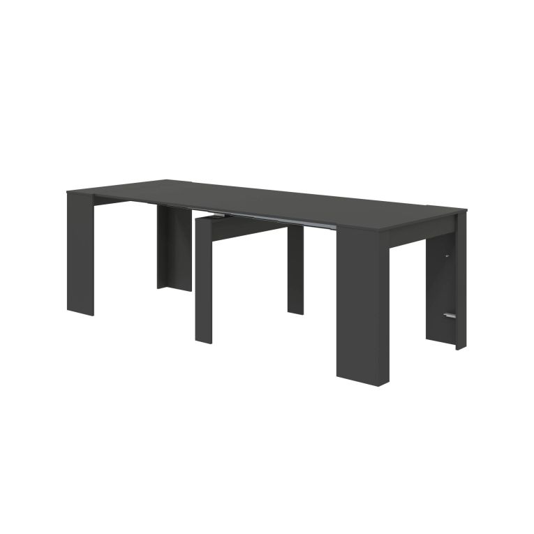 Consolle allungabile elegante 4-10 posti antracite - Abicitren
