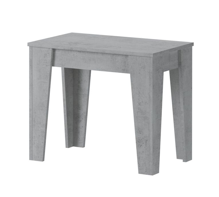 Consolle Allungabile Grigio Cemento Allungabile 12 Posti 305.6x90x75.2h cm, Meccanismo Estensione Allunghe Centrali - Gizio