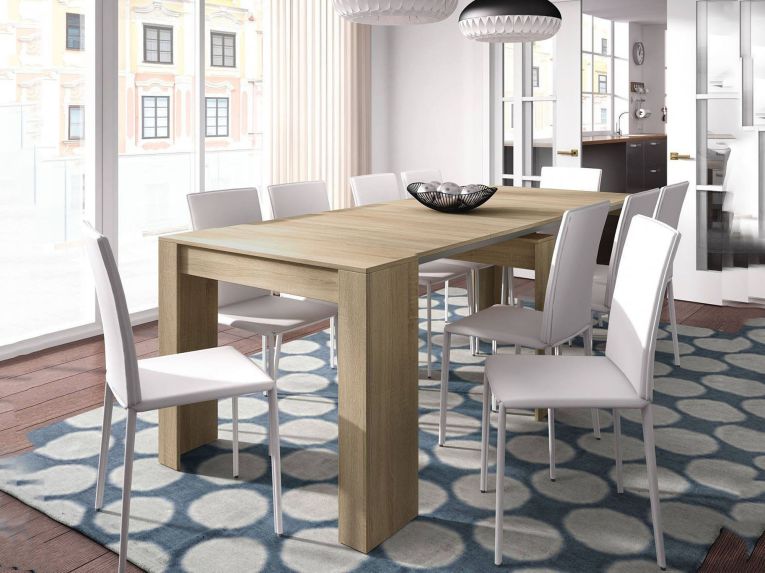 Consolle allungabile legno 4-10 posti rovere - Abicitren