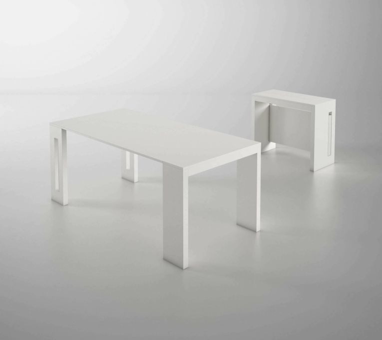 Consolle allungabile moderna 4-8 posti bianco - Akam