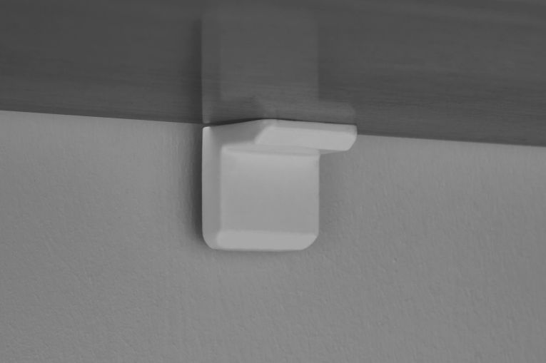 Consolle Bianco Marmo un Ripiano Peso Supportato 25 kg 150x35x75h cm, Colore Ripiano Bianco - Cercino