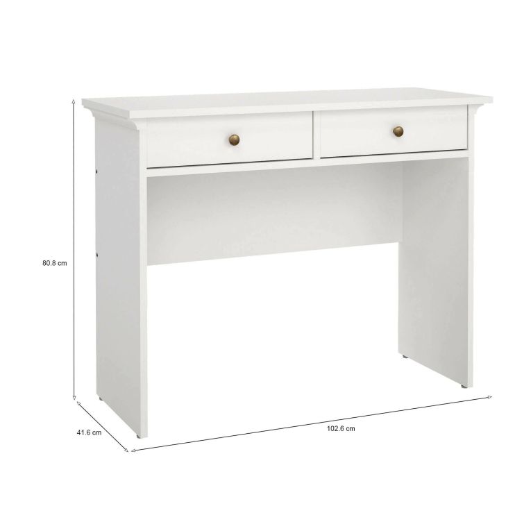 Consolle classica 102x41x80h cm bianco - Barile