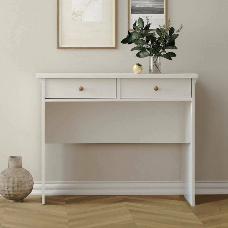 Consolle classica 102x41x80h cm bianco - Barile