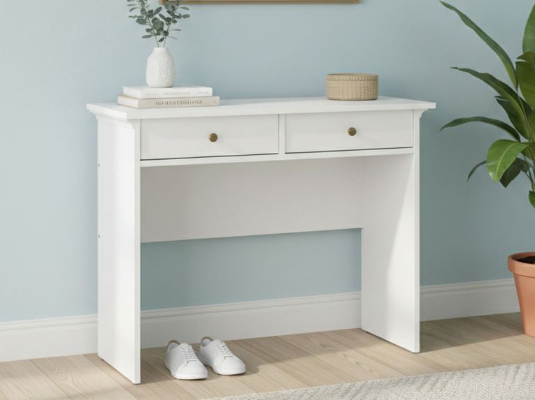 Consolle classica 102x41x80h cm bianco - Barile