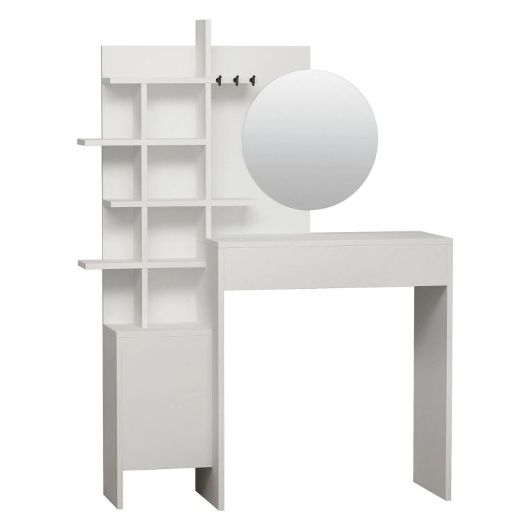 Consolle con specchio 71x35x83h cm bianco - Pago