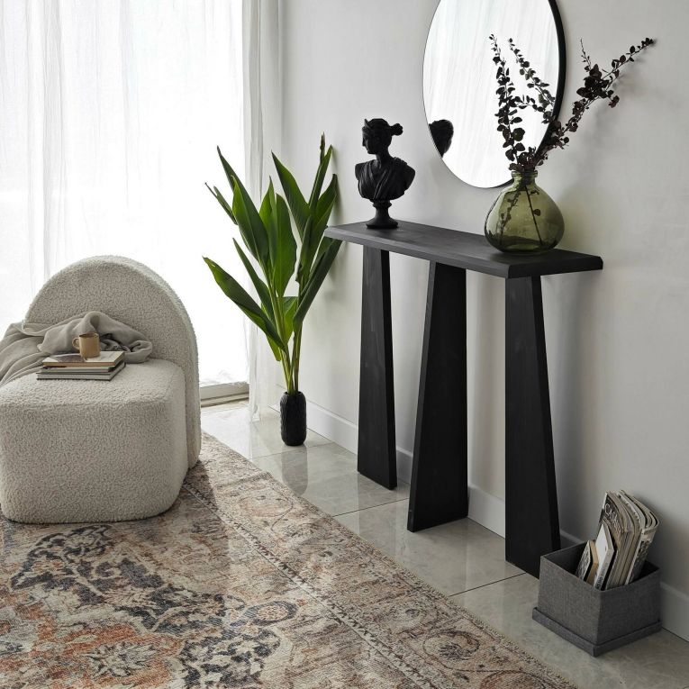 Consolle design 100x28x83h cm antracite - TomoeGozen