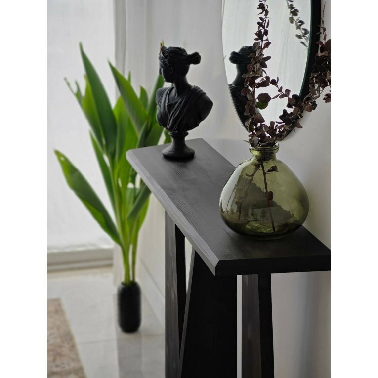 Consolle design 100x28x83h cm antracite - TomoeGozen