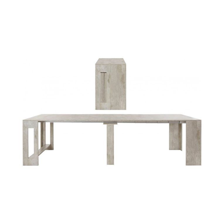 Consolle estensibile 4-12 posti bianco anticato - Anello