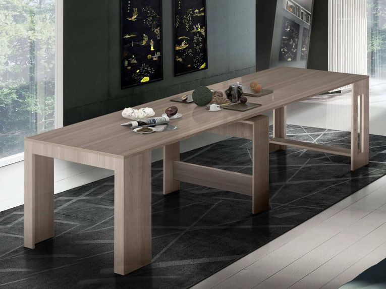 Consolle estensibile 4-12 posti rovere - Anello