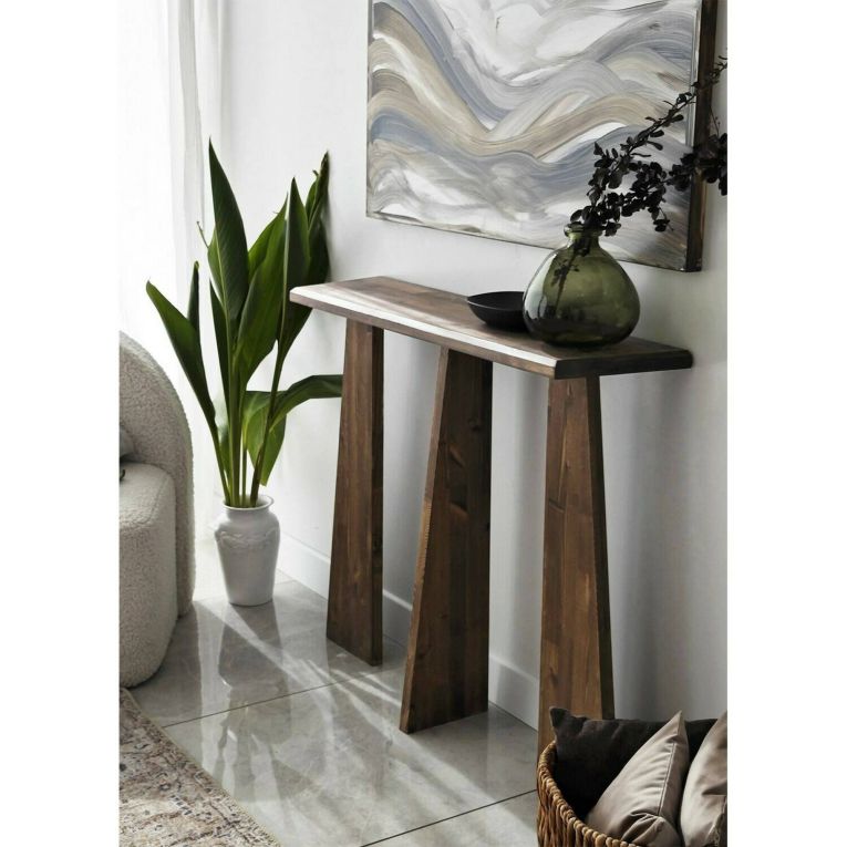 Consolle in legno 100x28x83h cm noce - TomoeGozen