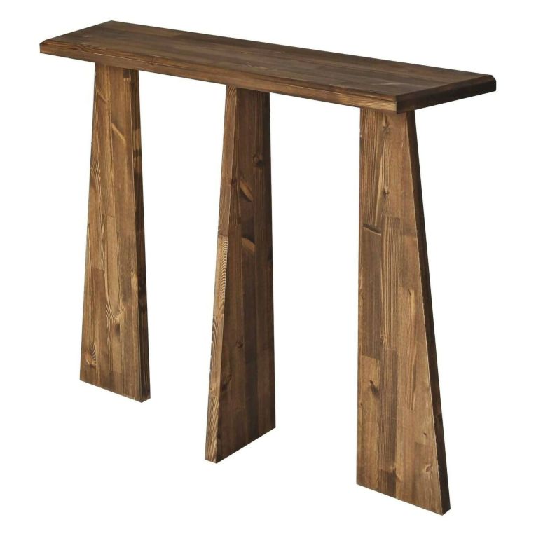 Consolle in legno 100x28x83h cm noce - TomoeGozen