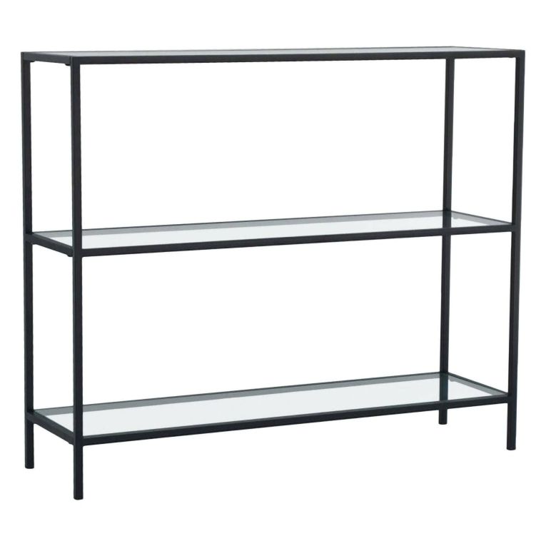 Consolle in metallo 100x30x85h cm nero - Domenica