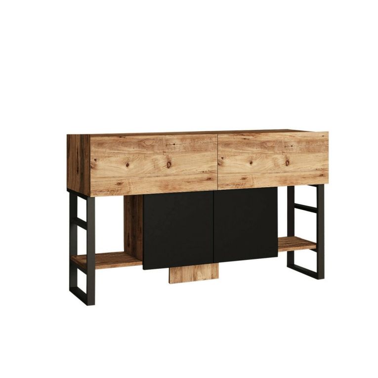 Consolle industrial 138x43x83h cm quercia - Izo