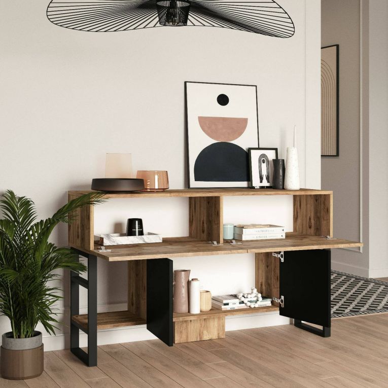 Consolle industrial 138x43x83h cm quercia - Izo