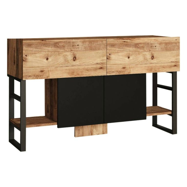 Consolle industrial 138x43x83h cm quercia - Izo