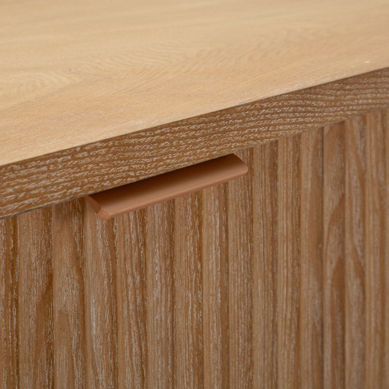 Consolle Marrone Ciliegio oro 2 Ripiani Effetto Invecchiato con 1 Cassetto 110x40x80h cm, Materiale Struttura in Metallo - Faliha