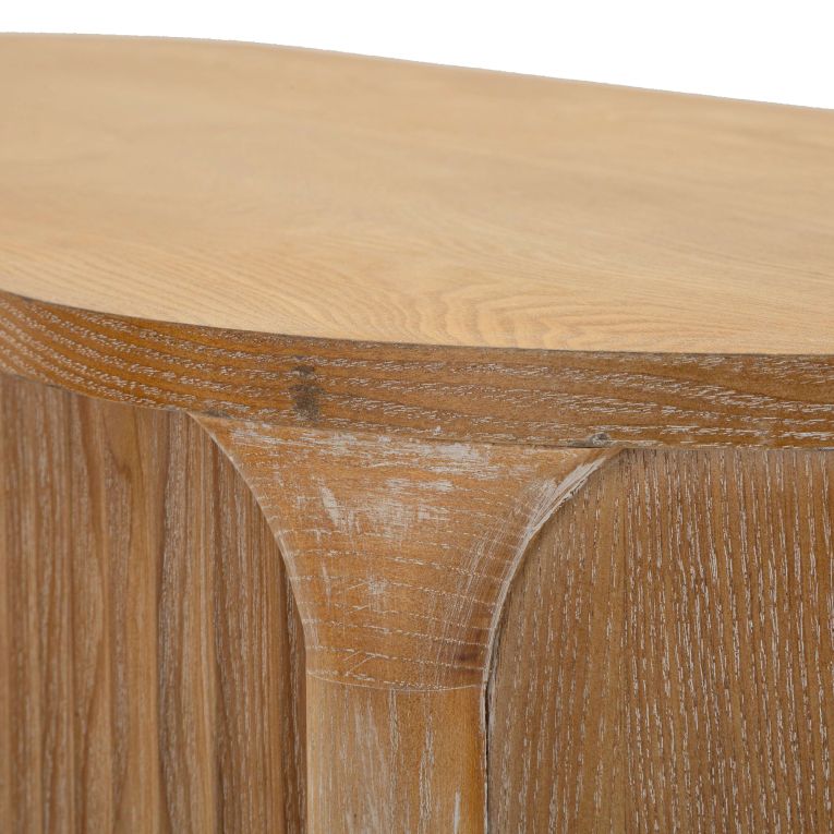 Consolle Marrone Ciliegio oro 2 Ripiani Effetto Invecchiato con 1 Cassetto 110x40x80h cm, Materiale Struttura in Metallo - Faliha