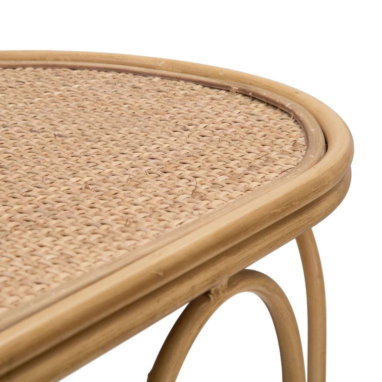 Consolle Marrone un Ripiano Struttura Effetto Bamboo 110x32x77h cm, Materiale Struttura in Legno - Tiznit