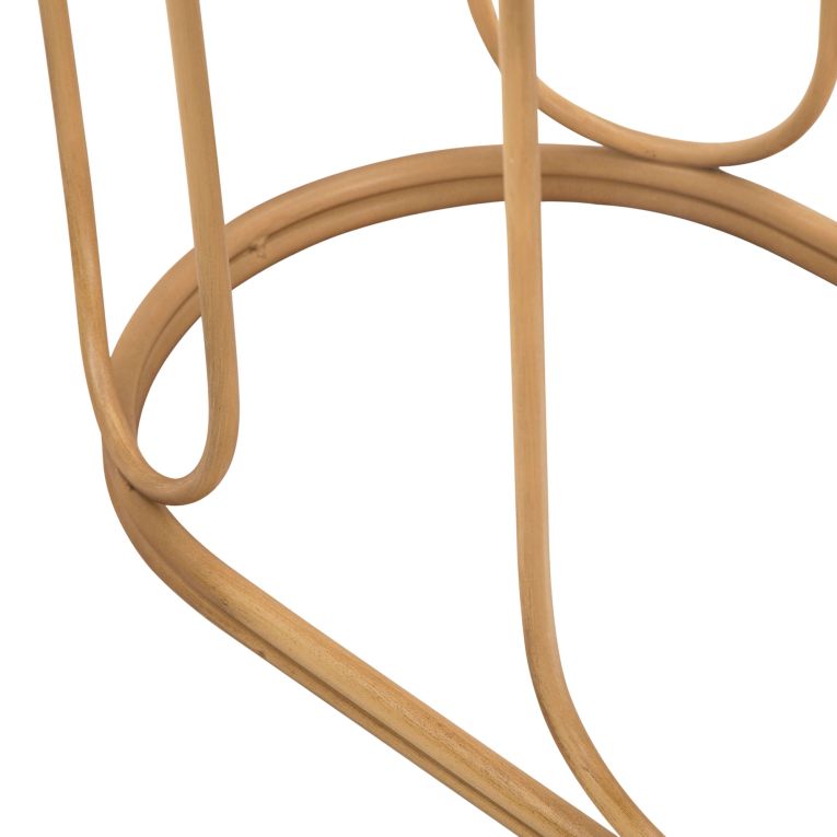 Consolle Marrone un Ripiano Struttura Effetto Bamboo 110x32x77h cm, Materiale Struttura in Legno - Tiznit