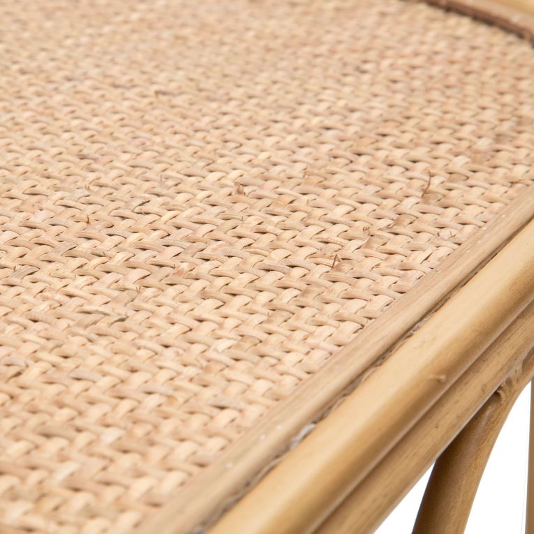 Consolle Marrone un Ripiano Struttura Effetto Bamboo 110x32x77h cm, Materiale Struttura in Legno - Tiznit