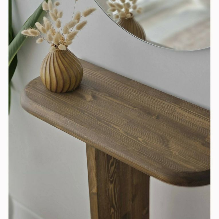 Consolle minimal 80x25x85h cm noce - Pancarana