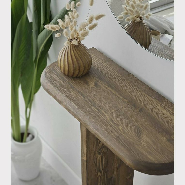 Consolle minimal 80x25x85h cm noce - Pancarana