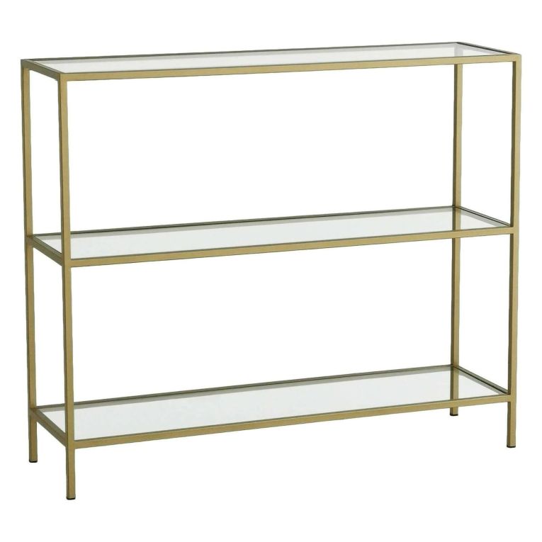 Consolle minimal in metallo 100x30x85h cm oro - Domenica