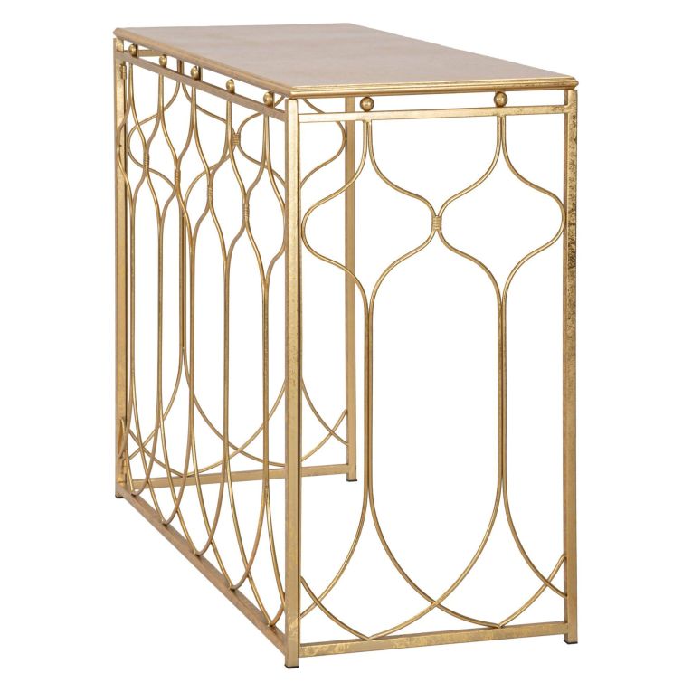 Consolle oro Colore Ripiano oro 91x41x78h cm, - Hadata