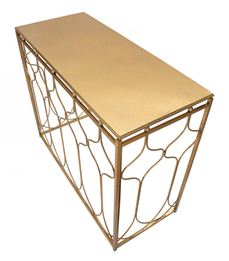 Consolle oro Colore Ripiano oro 91x41x78h cm, - Hadata