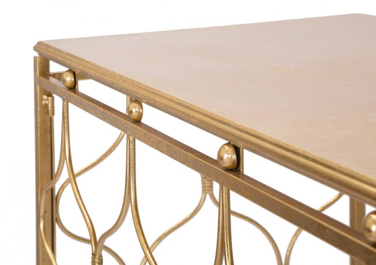 Consolle oro Colore Ripiano oro 91x41x78h cm, - Hadata
