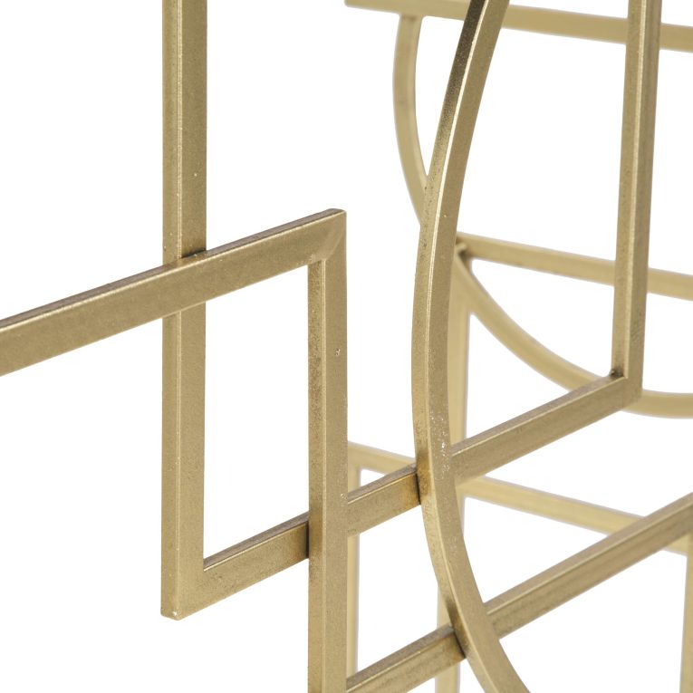 Consolle oro Trasparente un Ripiano Materiale Struttura in Vetro 120x41x81h cm, Colore Ripiano Trasparente - Rankin