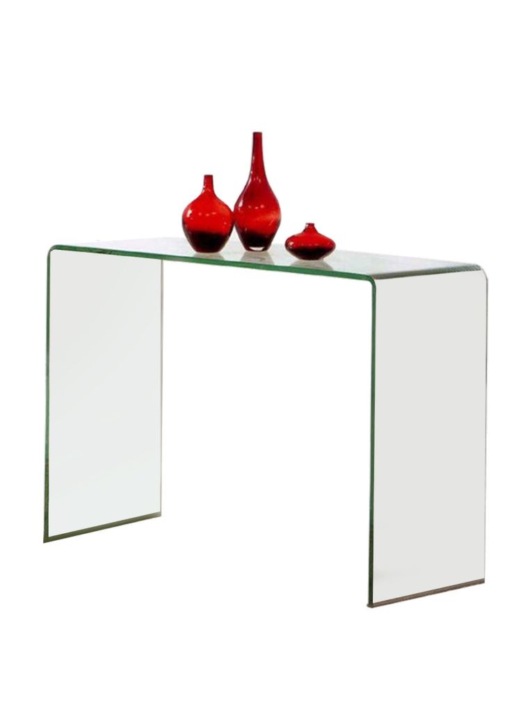 Consolle Trasparente Ripiani 100x33x75h cm, Vani - Cavedine
