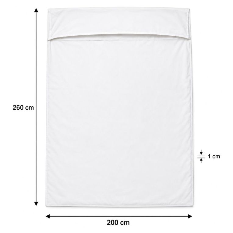 Copripiumino Matrimoniale Bianco Marrone Federa Inclusa 260x200 cm - Ronabasde Luxury