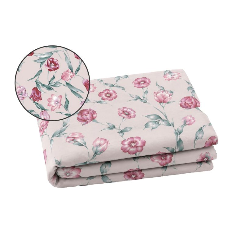 Copripiumino Matrimoniale Rosa Federa Inclusa 300x250 cm, Percalle 210 Fili in Cotone Pettinato e Mercerizzato - Rozareli Luxury