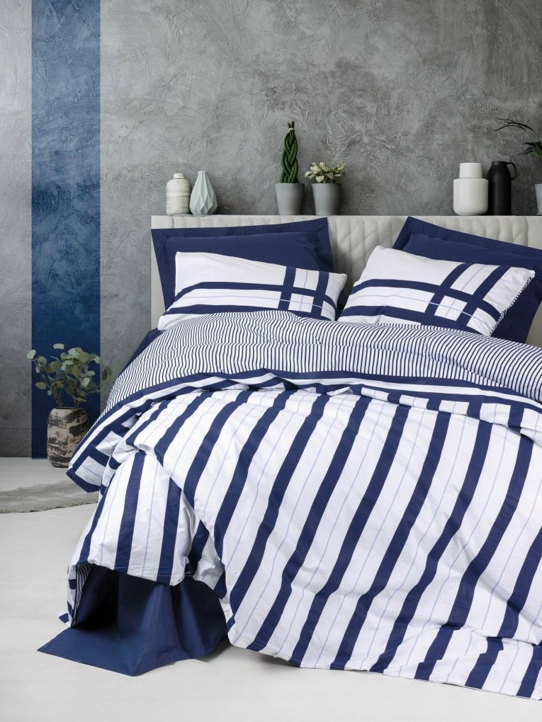 Copripiumino singolo Flagstaff, 200x140 cm, Blu