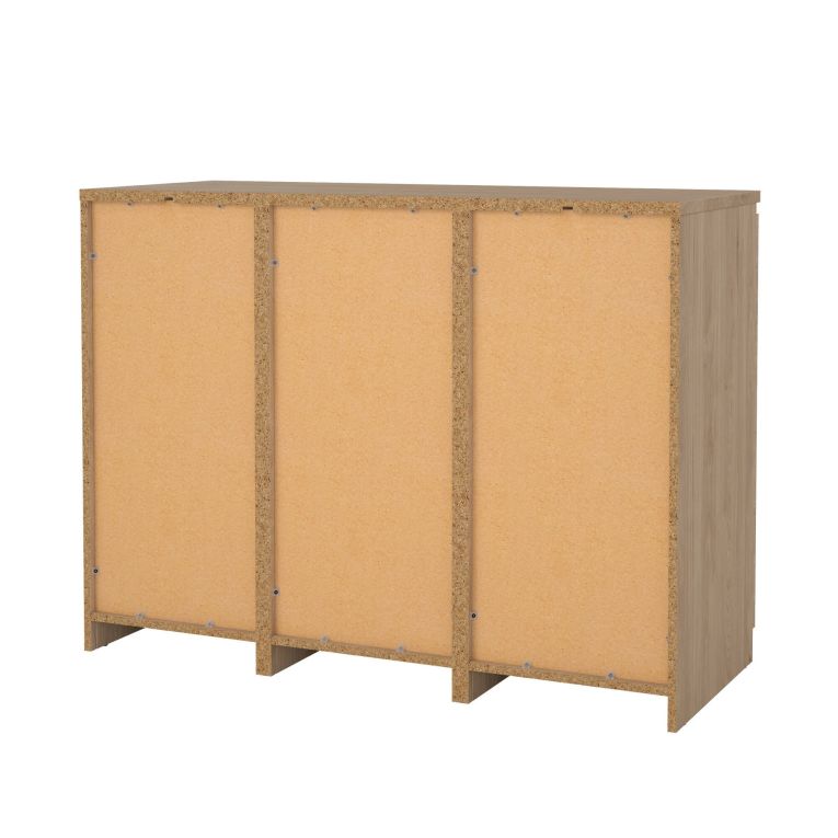Credenza Alix, Buffet da soggiorno, Madia da salotto, Dispensa da cucina, 50x121 h91 cm, Rovere
