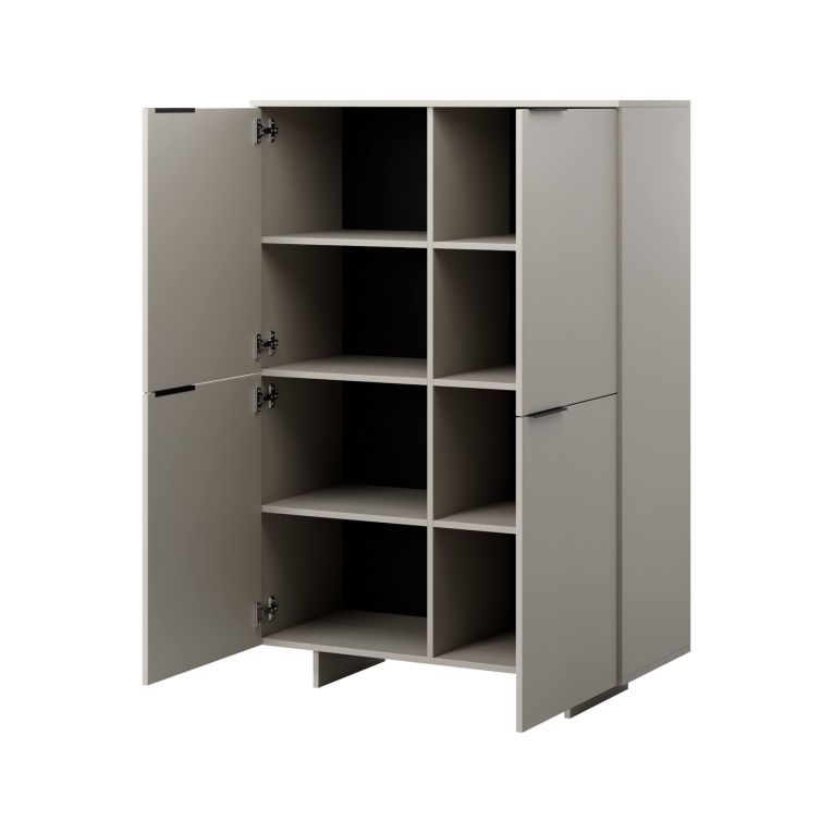 Credenza alta beige 100x41x145h cm 4 ante - Colonno