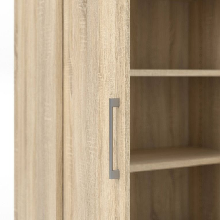 Credenza alta quercia 89x40x186h cm 2 ante - Saotome