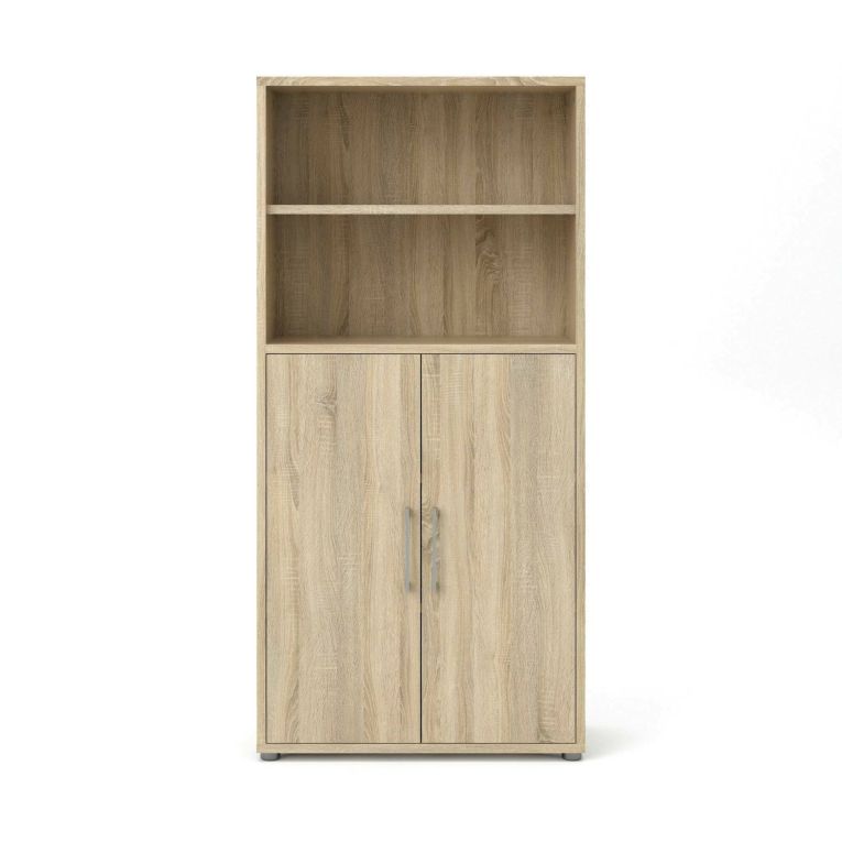 Credenza alta quercia 89x40x186h cm 2 ante - Saotome