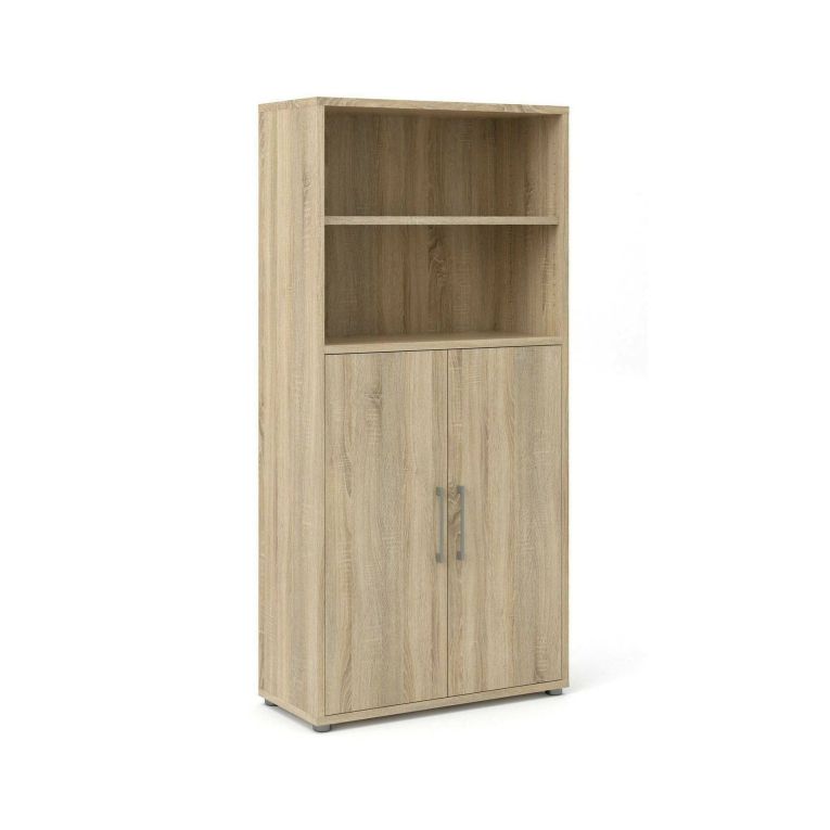 Credenza alta quercia 89x40x186h cm 2 ante - Saotome