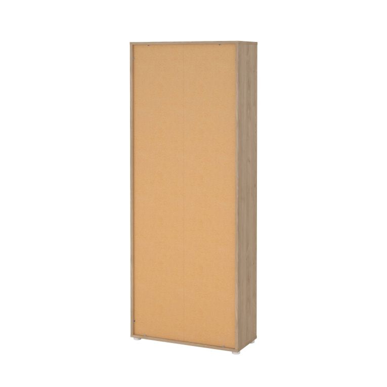 Credenza alta rovere e bianca 79x34x204h cm 4 ante - Pierre