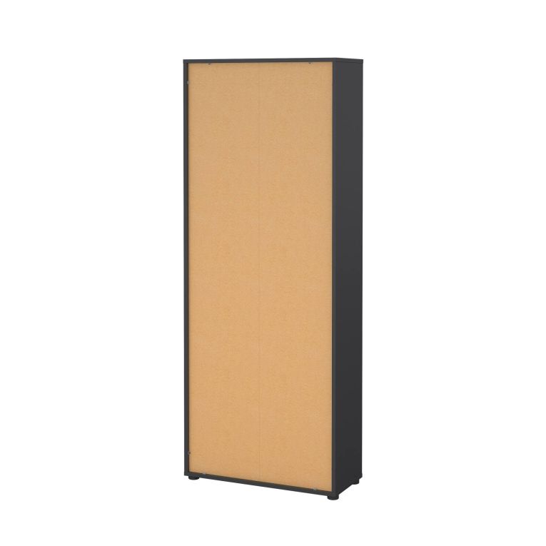Credenza alta rovere e grigia 79x34x204h cm 4 ante - Pierre