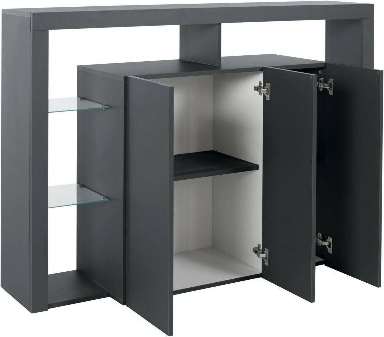 Credenza antracite 150x40x100h cm 3 ante - Bagnasco