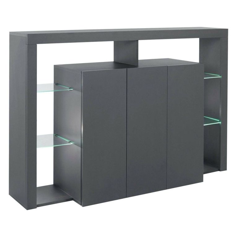 Credenza antracite 150x40x100h cm 3 ante - Bagnasco