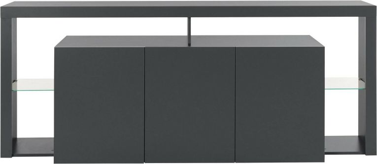 Credenza antracite 200x40x80h cm 3 ante - Andaleiv
